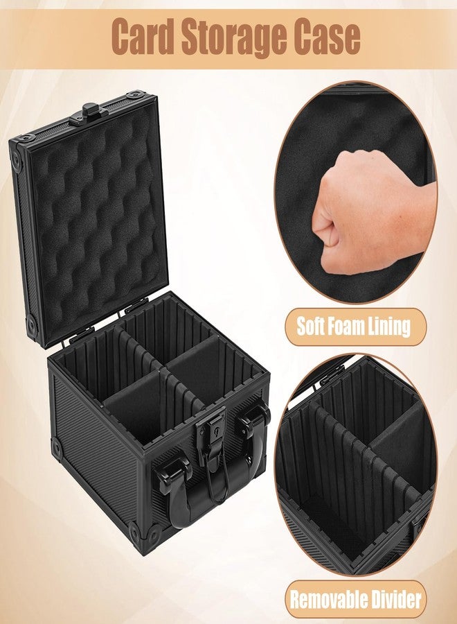 OUUTMEE Toploaders Storage Box for 3" x 4" 35pt Rigid Card, Top Loader Storage with 3 Partition Holds 150+ Toploaders, Magnetic Card Holders - Image 4